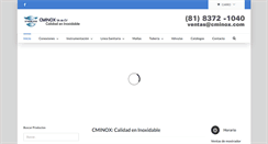 Desktop Screenshot of cminox.com