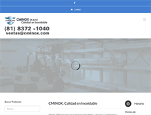 Tablet Screenshot of cminox.com